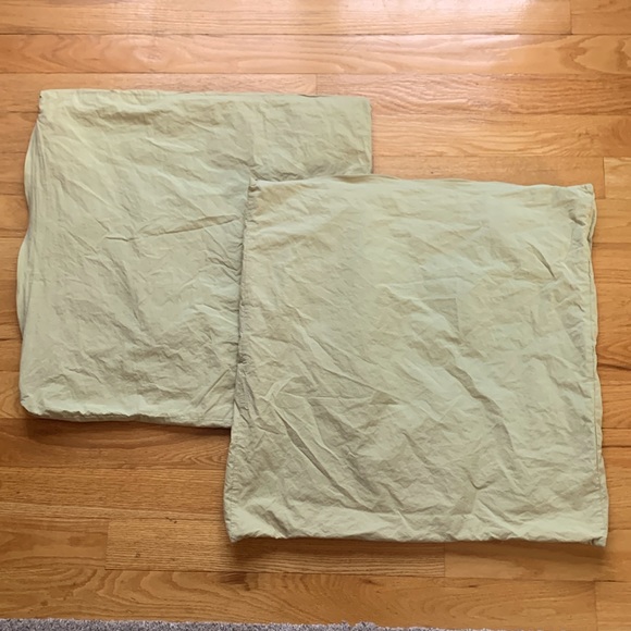 2 MargaretMuir Decorative Pillowcases for Large 25” pillows- light green-square - Picture 4 of 14